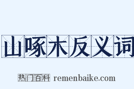 山啄木反义词是什么意思的图片